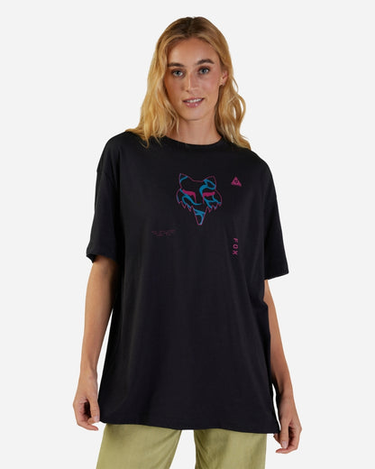 T-shirt Femme Fox Racing Withered manches courtes - Noir