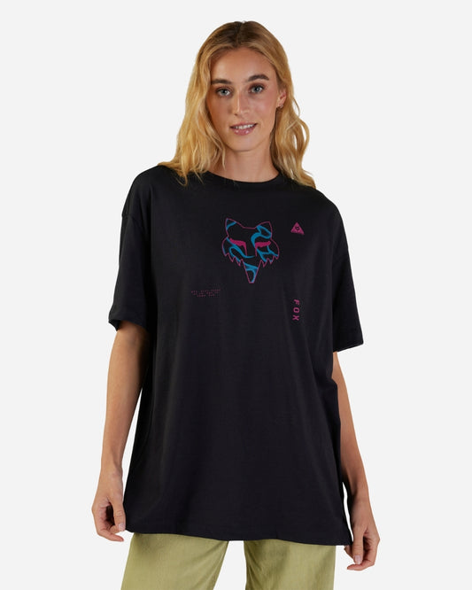 T-shirt Femme Fox Racing Withered manches courtes - Noir