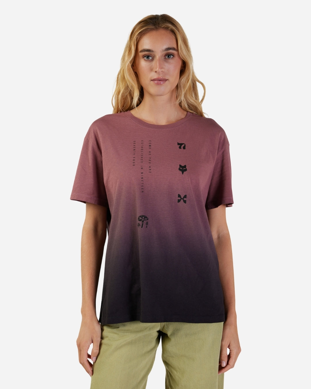 Maglietta a maniche corte da donna Fox Racing Sensory - Rosso cardinale