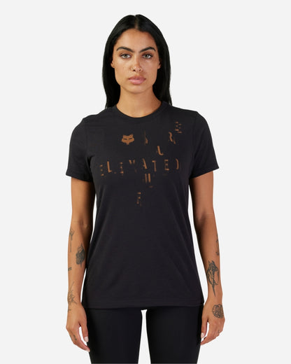 T-shirt Femme Fox Racing Diffuse manches courtes - Noir