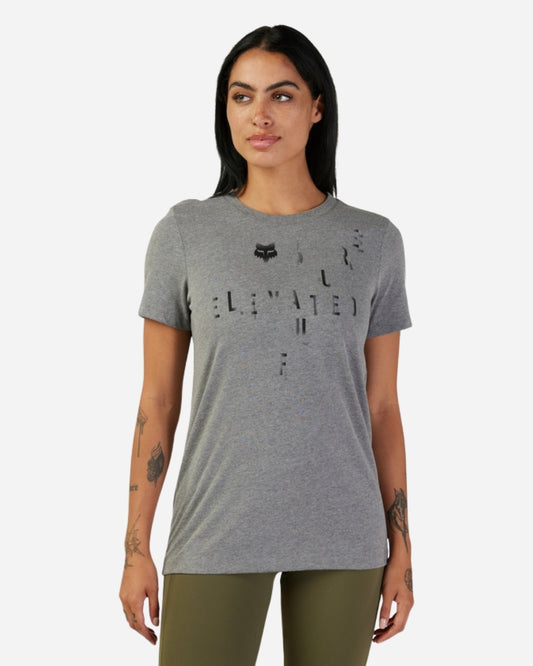 T-shirt Femme Fox Racing Diffuse manches courtes - Gris