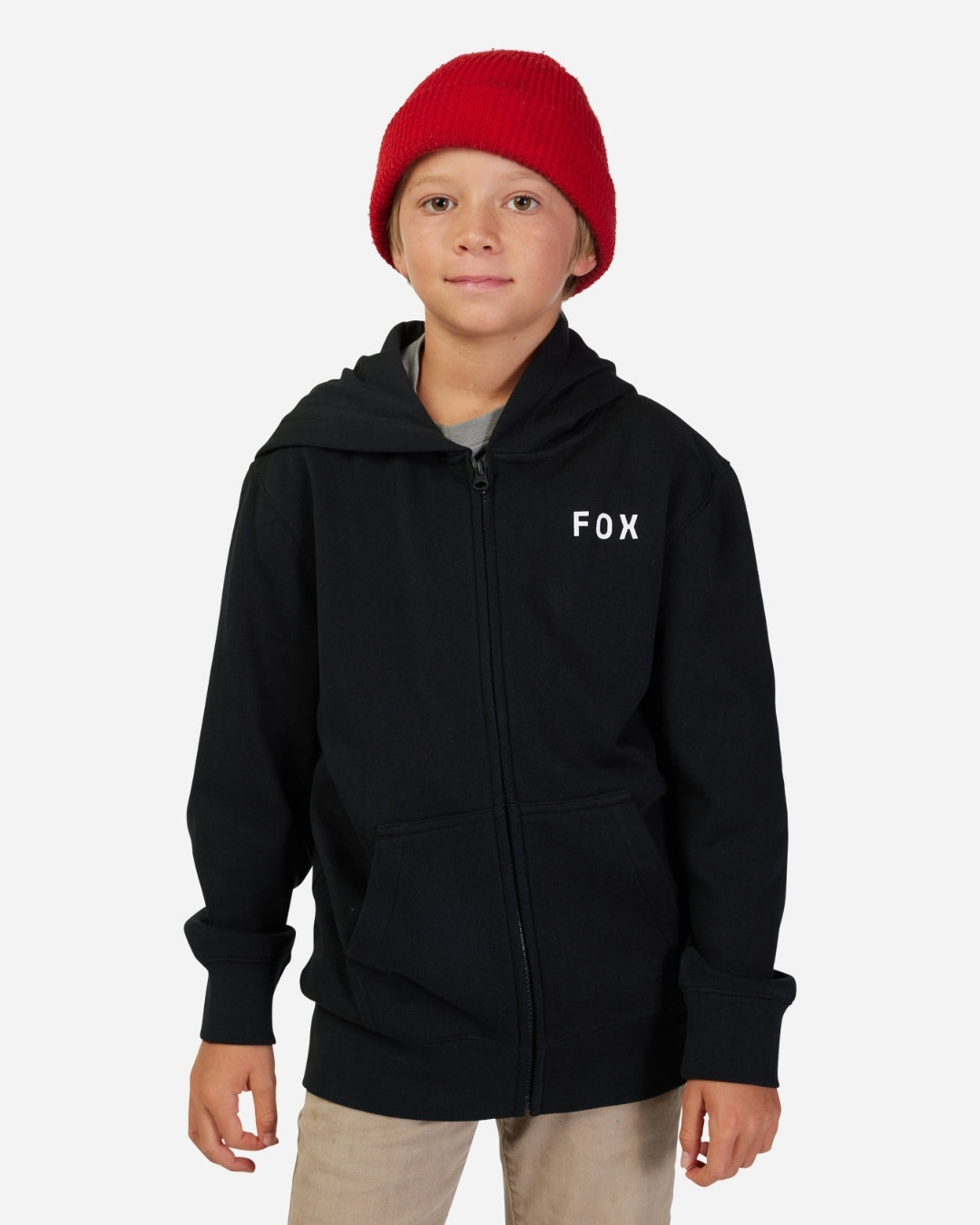 Sweat à capuche zippé Enfant Fox Racing Flora Essential - Noir