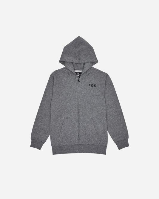 Sweat à capuche zippé Enfant Fox Racing Flora Essential - Gris