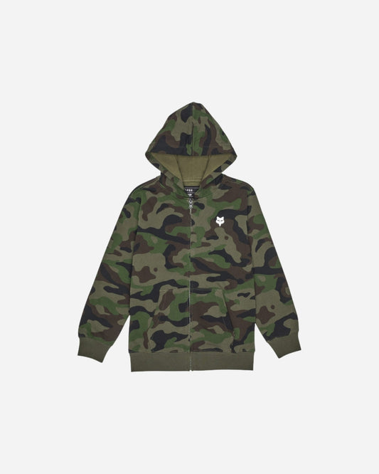 Sweat à capuche zippé Enfant Fox Racing Pack Essential - Camouflage Vert