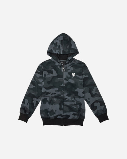Sweat à capuche zippé Enfant Fox Racing Pack Essential - Camouflage Noir