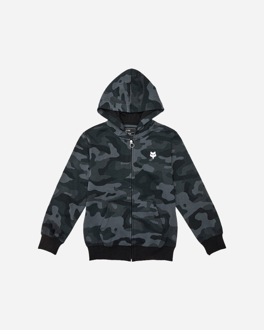 Sweat à capuche zippé Enfant Fox Racing Pack Essential - Camouflage Noir