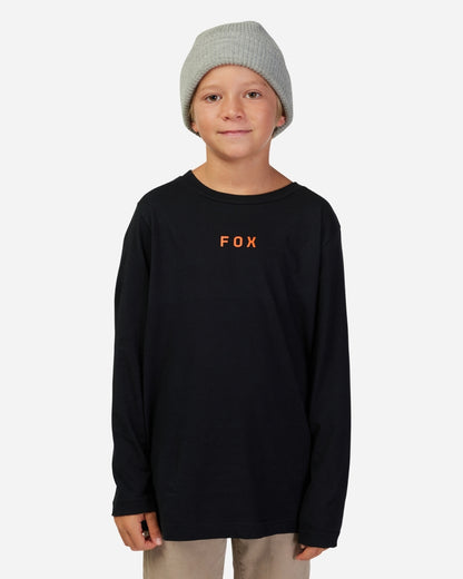 T-shirt Jeunes Fox Racing Magnetic manches longues - Noir