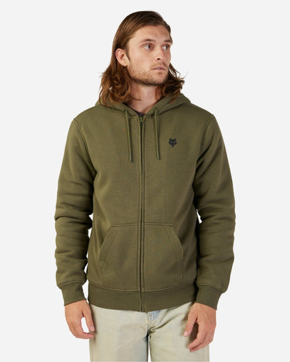 Sweat à capuche zippé Sherpa Fox Racing Dynamic Sasquatch - Vert