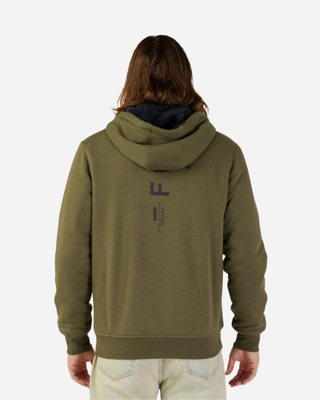 Sweat à capuche zippé Sherpa Fox Racing Dynamic Sasquatch - Vert