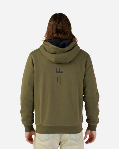 Sweat à capuche zippé Sherpa Fox Racing Dynamic Sasquatch - Vert