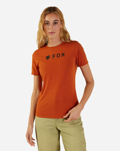 T-shirt technique Femme Fox Racing Absolute manches courtes - Orange brûlé