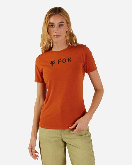 T-shirt technique Femme Fox Racing Absolute manches courtes - Orange brûlé