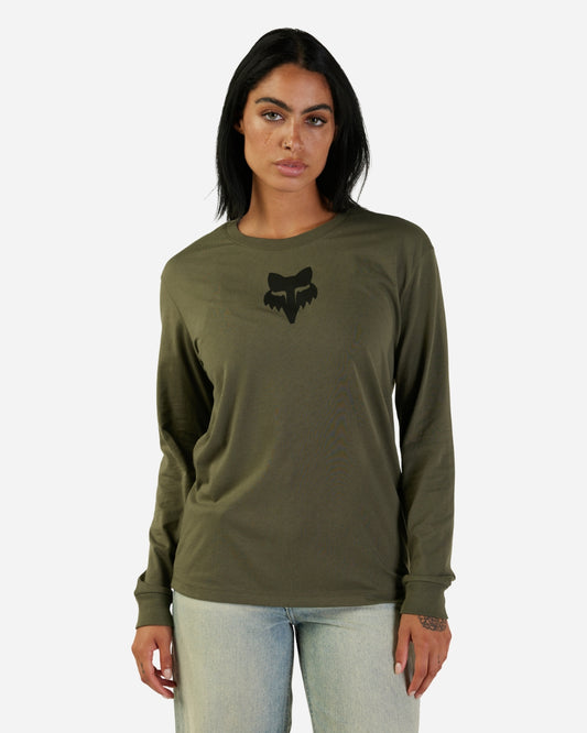 Fox Racing Fox Head Women's Long Sleeve Sweatshirt - Green