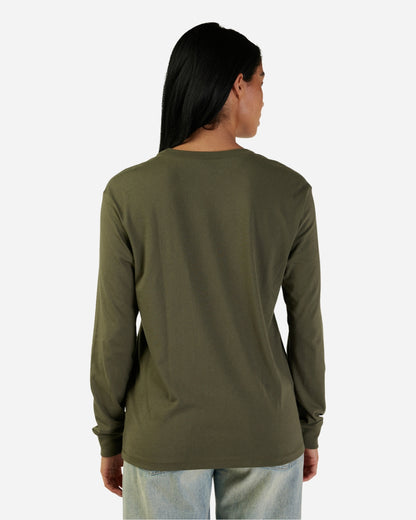 Fox Racing Damen-Langarm-Sweatshirt mit Fuchskopf – Grün