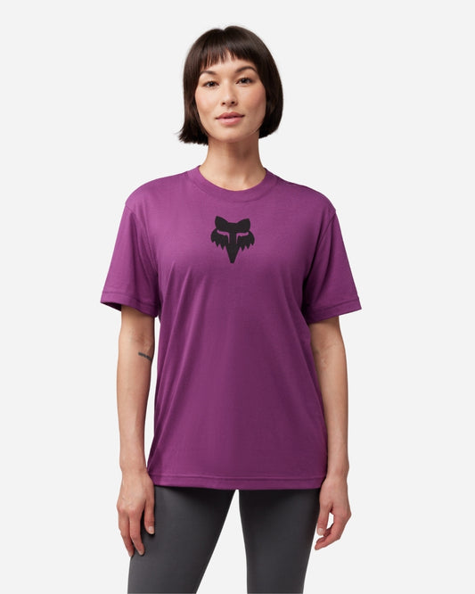 T-shirt Femme Fox Racing Fox Head manches courtes - Sable