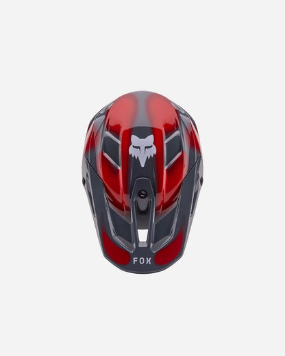 Casque Fox Racing V3 Volatile - Gris/Rouge