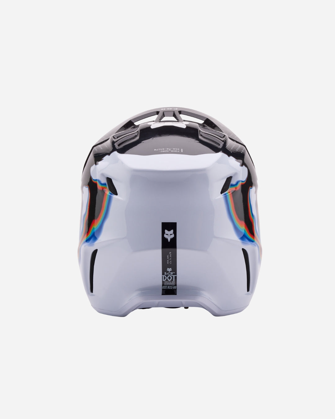 Casque Fox Racing V3 RS Scans - Blanc/Noir