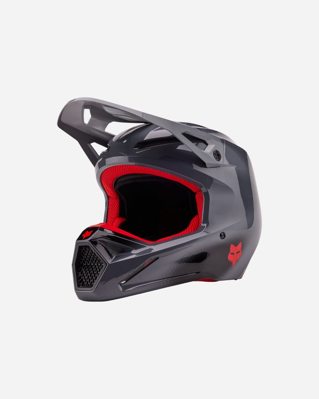 Fox Racing V1 Interfere Helm – Grau/Rot