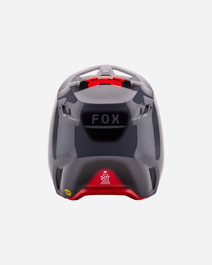Fox Racing V1 Interfere Helm – Grau/Rot