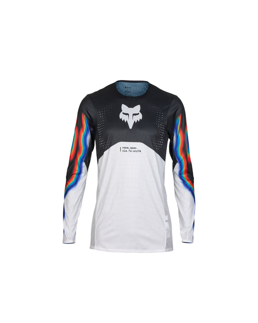 Maillot Fox Racing Flexair Scans Édition Limitée - Blanc/Noir
