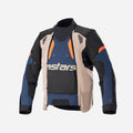 Alpinestars Halo Drystar® Jacke – Dunkelblau/Dunkelkhaki/Flammenorange