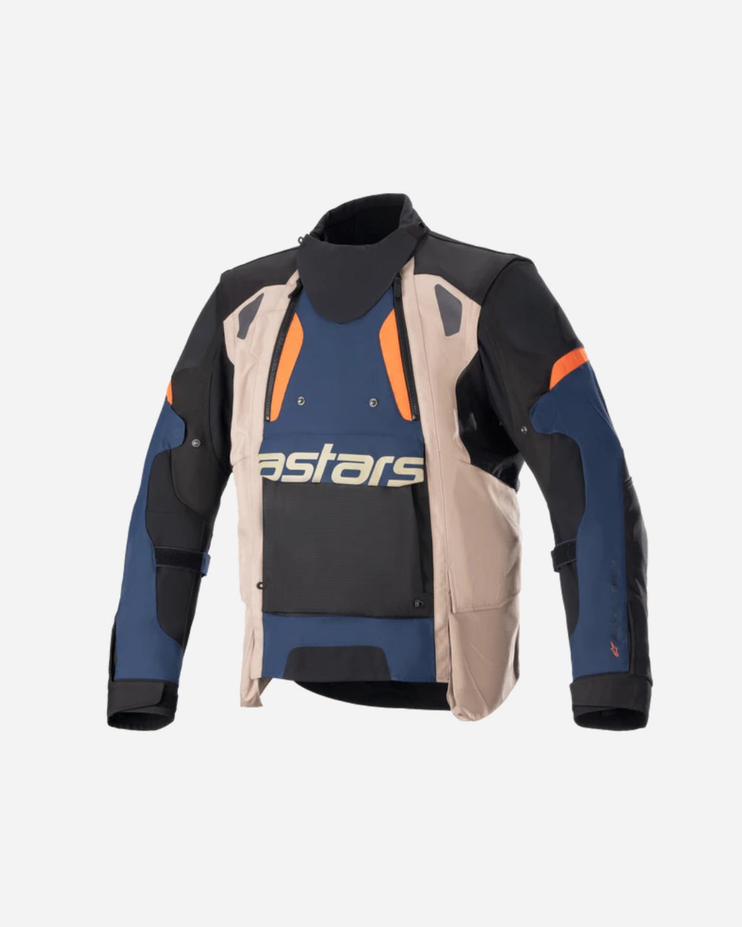 Veste Alpinestars Halo Drystar® - Bleu Foncé/Kaki Foncé/Orange Flamme
