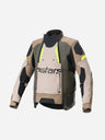 Veste Alpinestars Halo Drystar® - Kaki Foncé/Sable/Jaune Fluo
