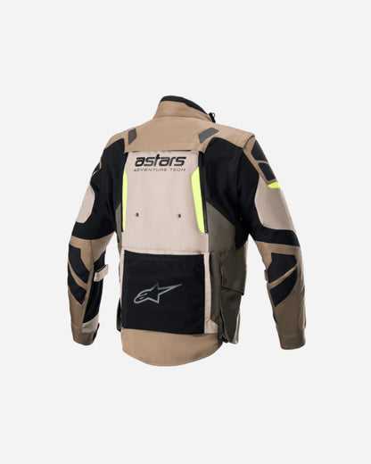Veste Alpinestars Halo Drystar® - Kaki Foncé/Sable/Jaune Fluo