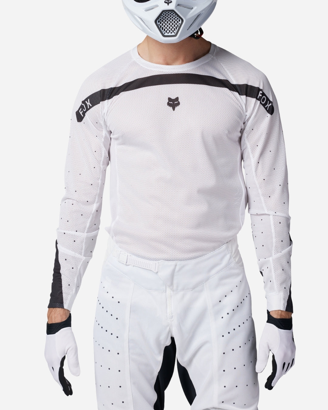 Maillot Fox Racing Airline Aviation - Blanc