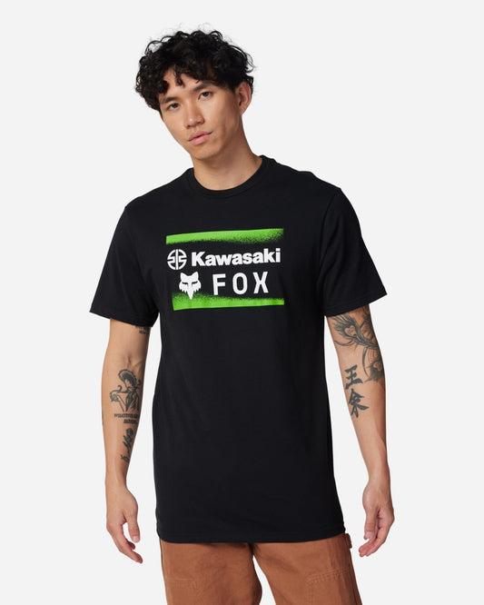 T-shirt premium Fox Racing x Kawi manches courtes - Noir