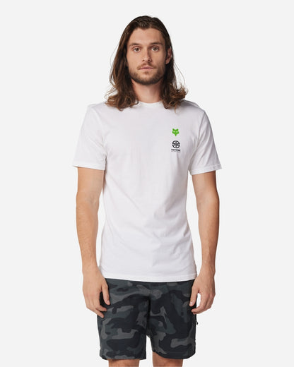 T-shirt premium Fox Racing x Kawi manches courtes - Blanc optique