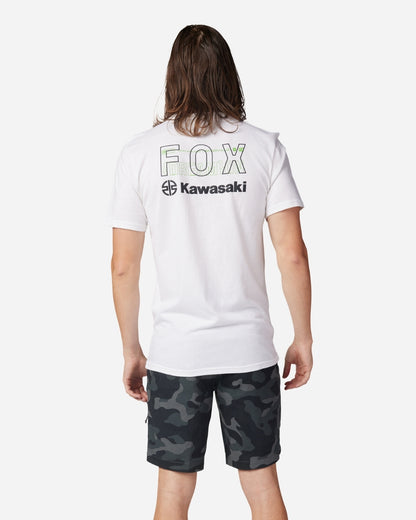 T-shirt premium Fox Racing x Kawi manches courtes - Blanc optique