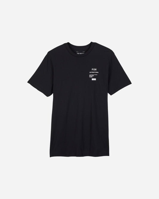 Fox Racing Kurzarm-T-Shirt mit Nummernaufdruck – Schwarz