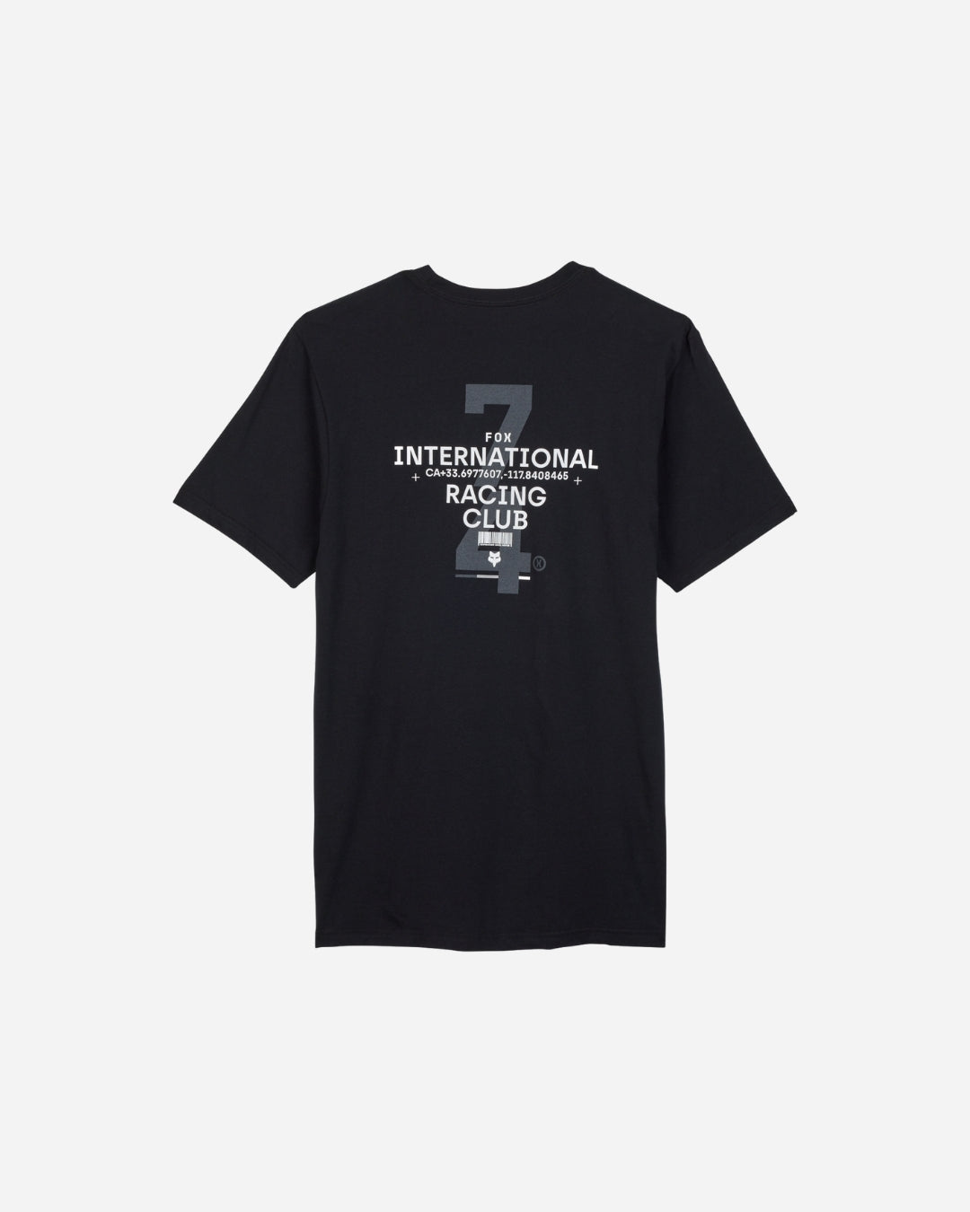 Fox Racing Kurzarm-T-Shirt mit Nummernaufdruck – Schwarz