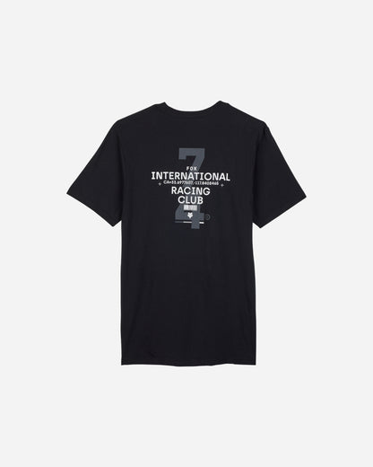 Fox Racing Kurzarm-T-Shirt mit Nummernaufdruck – Schwarz