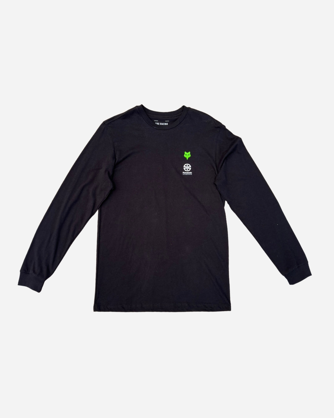 T-shirt maniche lunghe Fox Racing x Kawasaki Premium - Nero
