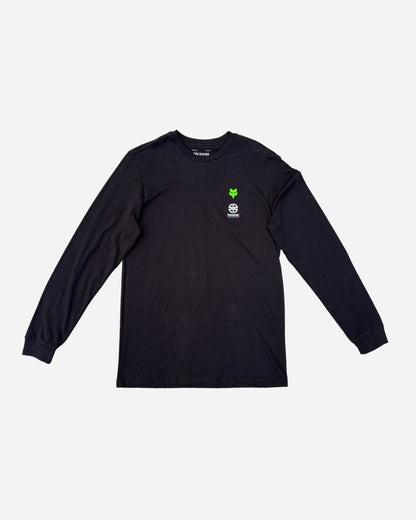 T-shirt maniche lunghe Fox Racing x Kawasaki Premium - Nero