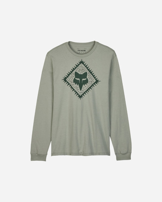 T-shirt Fox Racing Leo manches longues - Gris vintage