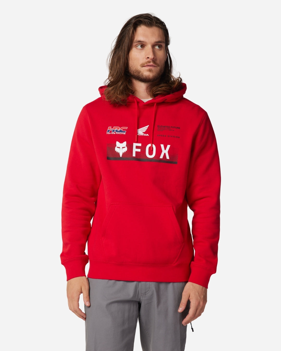 Sweat à Capuche Fox Racing X Honda - Rouge Flamme