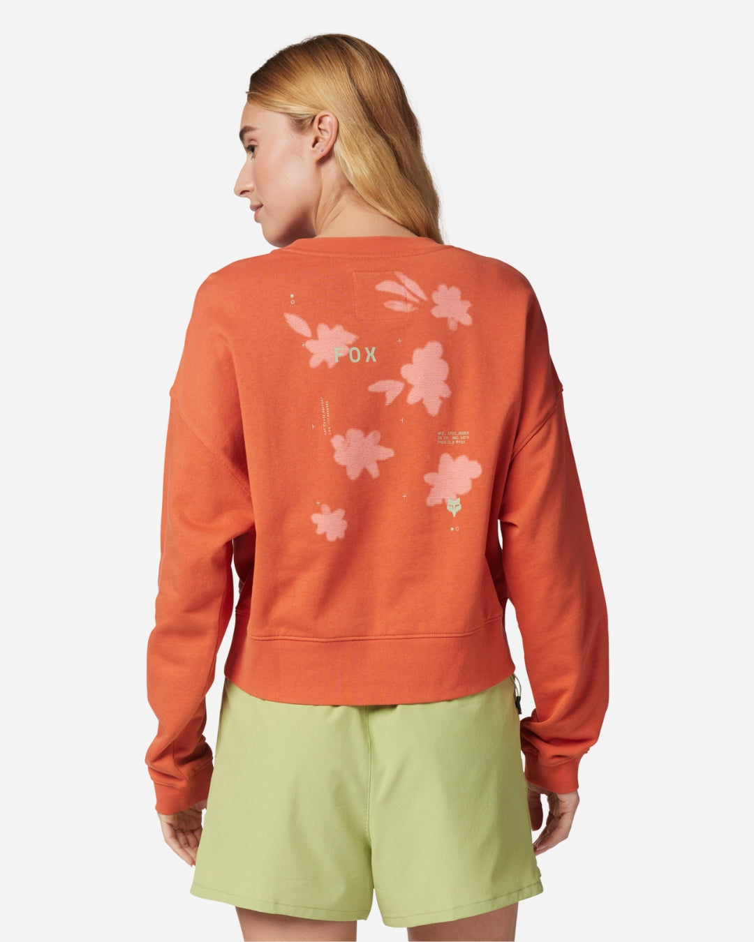 Fox Racing Byrd Crew Damen-Sweatshirt mit Rundhalsausschnitt – Atomic Orange