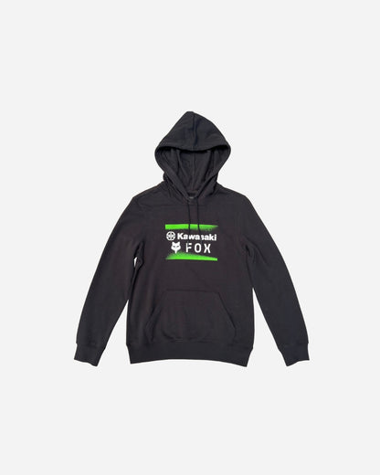 Sweat à capuche Femme Fox Racing x Kawasaki - Noir
