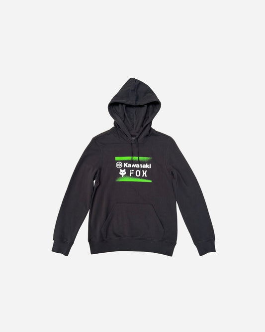 Sweat à capuche Femme Fox Racing x Kawasaki - Noir