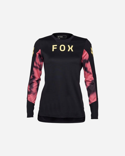 Maillot manches courtes femme Fox Racing Defend Taunt - Noir
