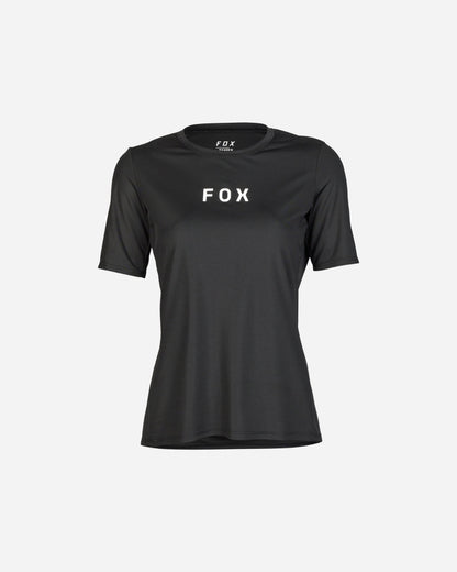 Maglia a maniche corte da donna Fox Racing Ranger Wordmark - Nera