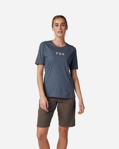 Maillot manches courtes femme Fox Racing Ranger Wordmark - Graphite