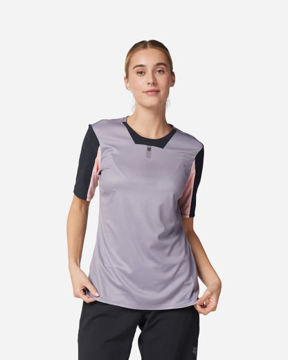 Maillot manches courtes femme Fox Racing Defend - Pierre (Stone)