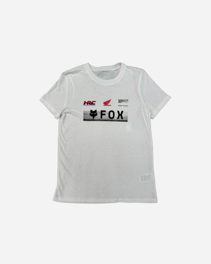 T-shirt manches courtes Femme Fox Racing x Honda - Blanc