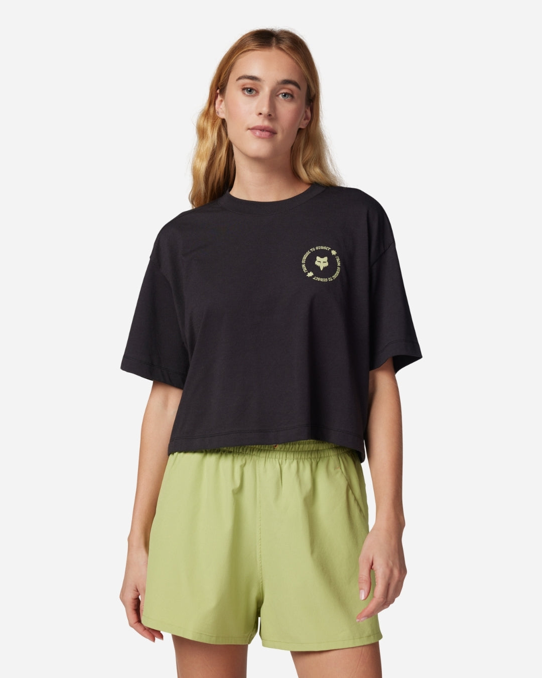 T-shirt Femme Fox Racing Byrd manches courtes - Noir