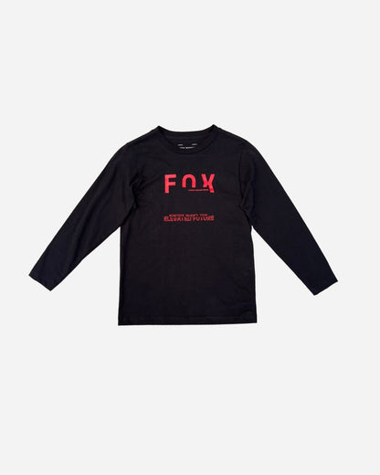 Kinder Langarm T-Shirt Fox Racing Intrude Premium - Schwarz