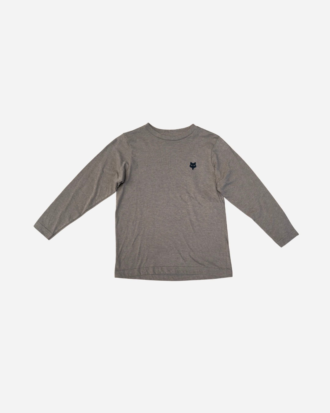 Kinder Langarm T-Shirt Fox Racing Kritical Premium - Meliert Grau